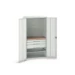 bott Verso systeemkast 1050x550x2000mm 1 legbord 3 lades 1 Perfo achterwand  RAL 7035