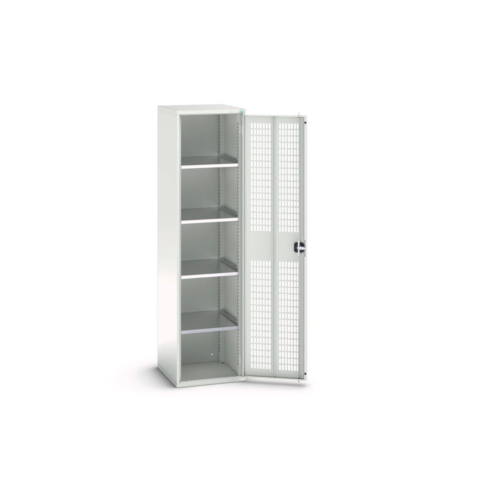 bott Verso kast gevleugelde deuren 525x550x2000mm 4 legborden RAL 7035