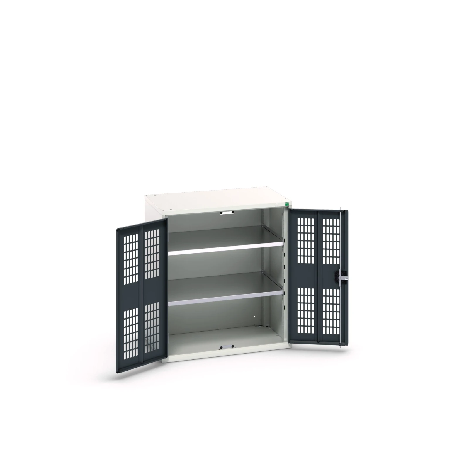 bott Verso kast gevleugelde deuren 800x350x900mm 2 legborden RAL 7016