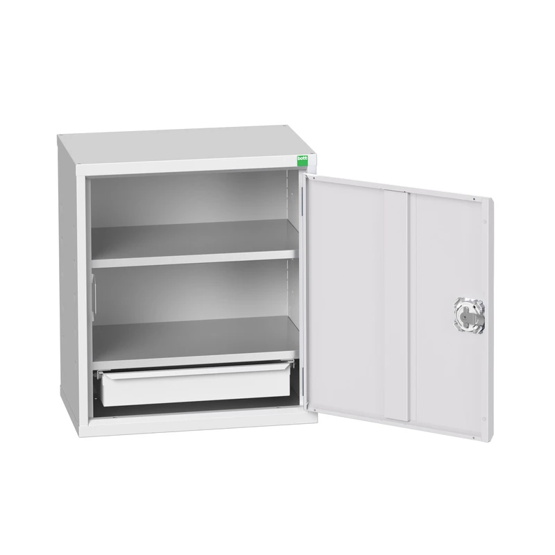 bott Verso eco wandkast 525x350x600mm 2 legborden 1 lade RAL 7035