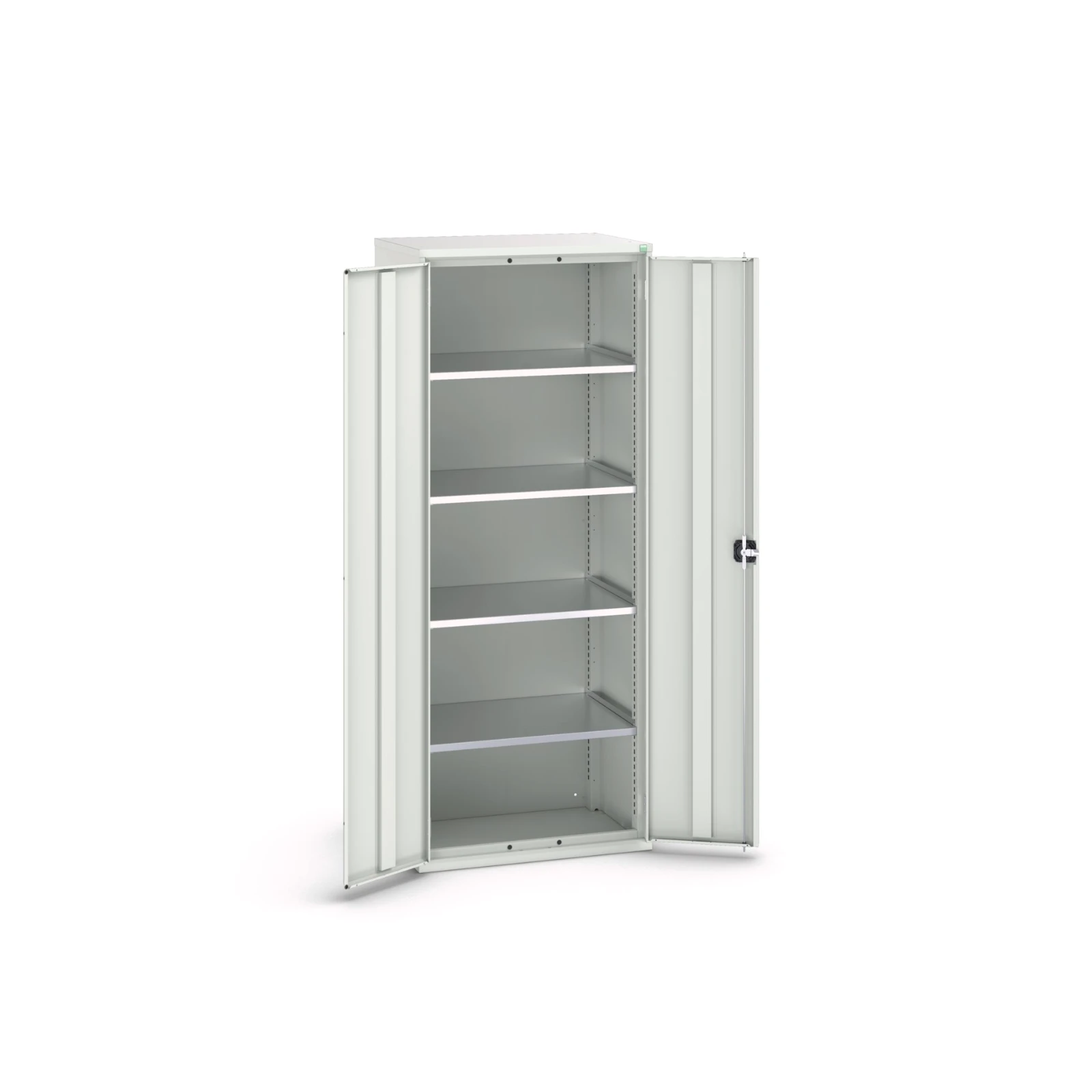 bott Verso systeemkast 800x550x1000mm 2 legborden 2 deuren RAL 7035