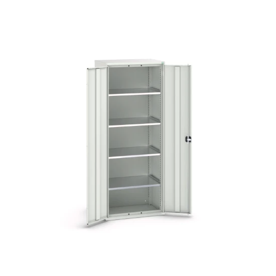 bott Verso systeemkast 800x550x1000mm 2 legborden 2 deuren RAL 7035