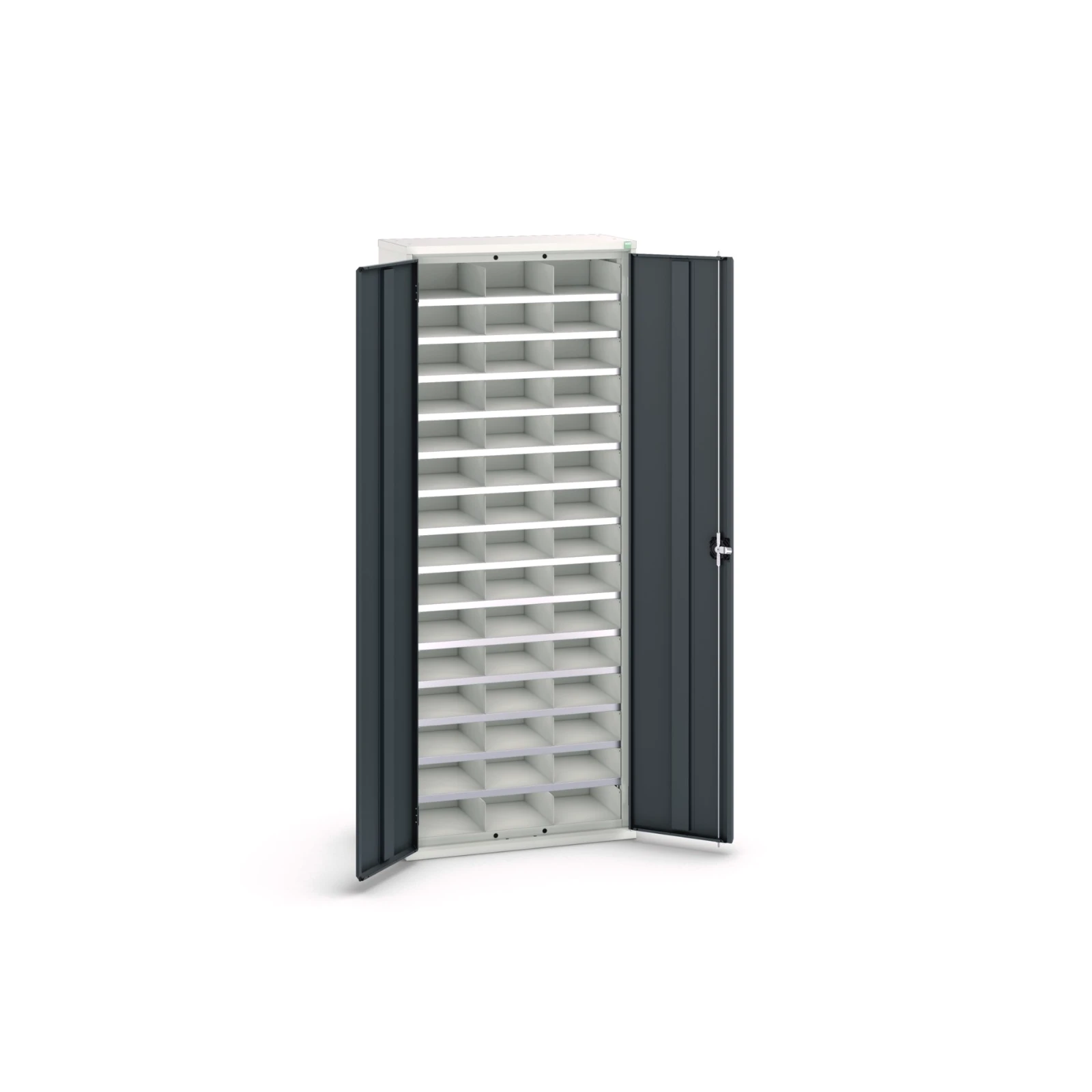 bott Verso systeemkast 800x350x2000mm 45 compartimenten RAL 7016