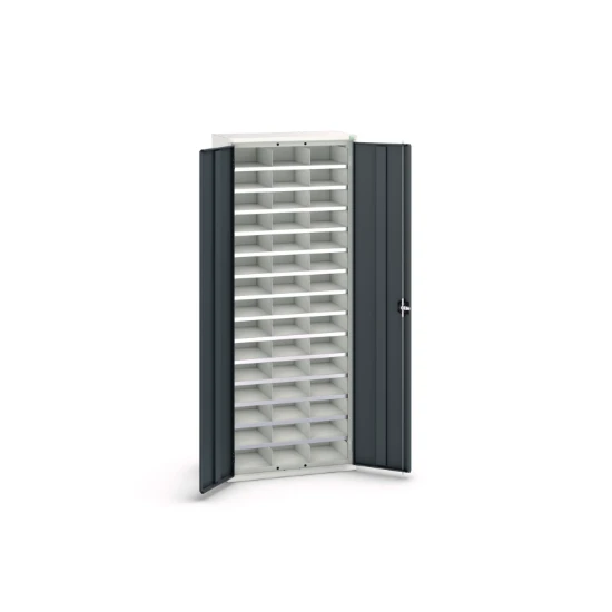bott Verso systeemkast 800x350x2000mm 45 compartimenten RAL 7016