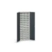 bott Verso systeemkast 800x350x2000mm 45 compartimenten RAL 7016