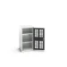 bott Verso kast gevleugelde deuren 525x550x1000mm 2 legborden RAL 7016