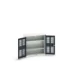 bott Verso kast gevleugelde deuren 800x350x800mm 2 legborden RAL 7016