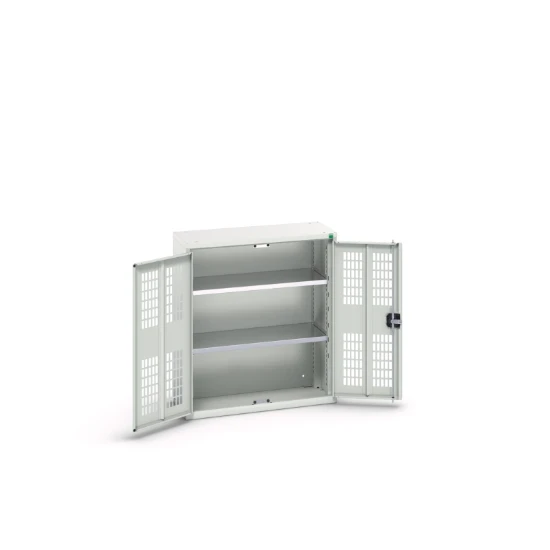 bott Verso kast gevleugelde deuren 800x350x900mm 2 legborden RAL 7035