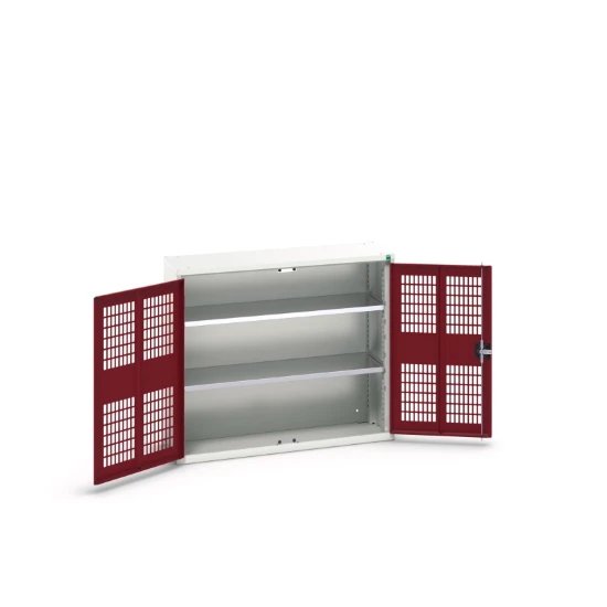 bott Verso kast gevleugelde deuren 1050x350x900mm 2 legborden RAL 3004