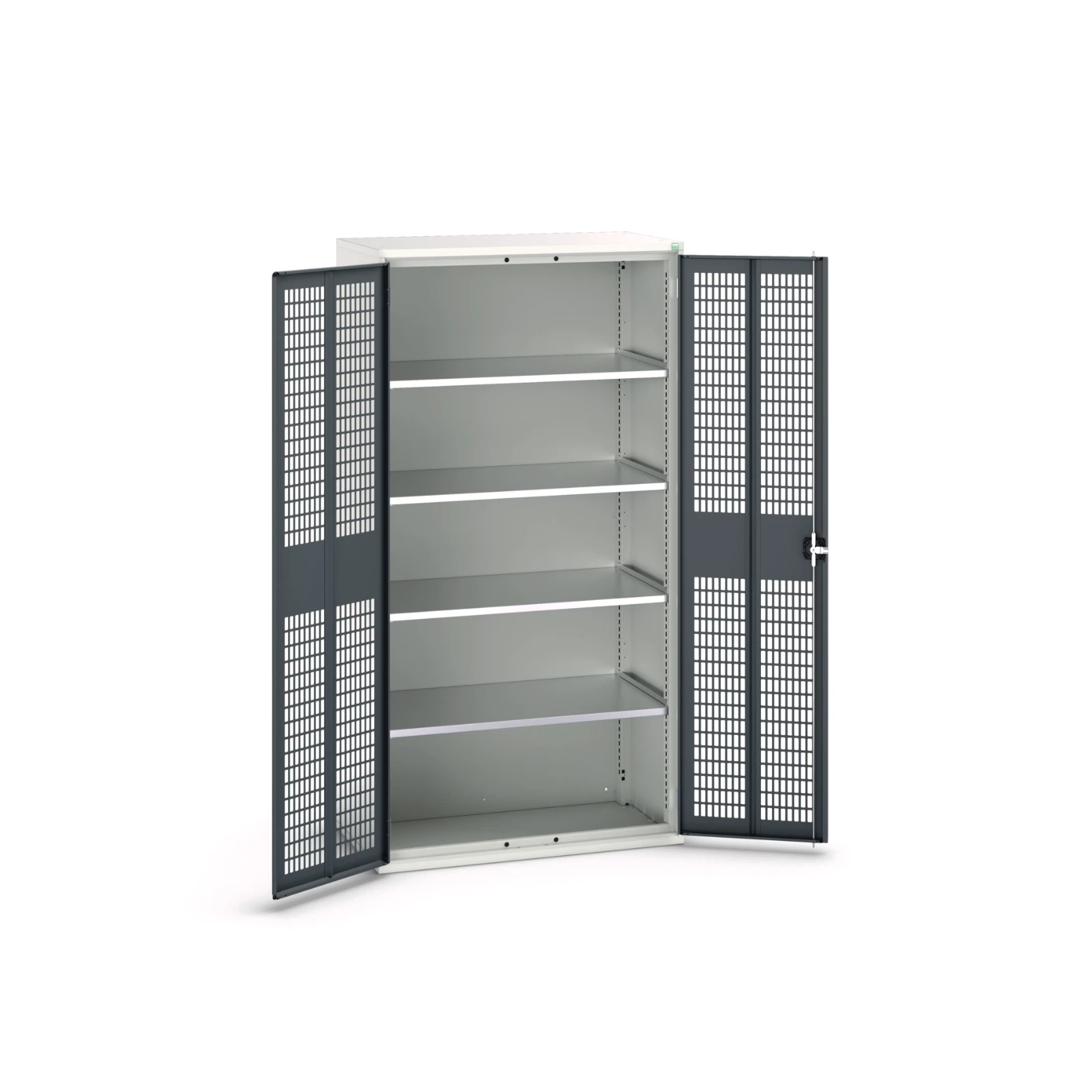 bott Verso kast gevleugelde deuren 1050x550x1000mm 4 legborden RAL 7016