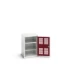 bott Verso kast gevleugelde deuren 525x350x800mm 2 legborden RAL 3004