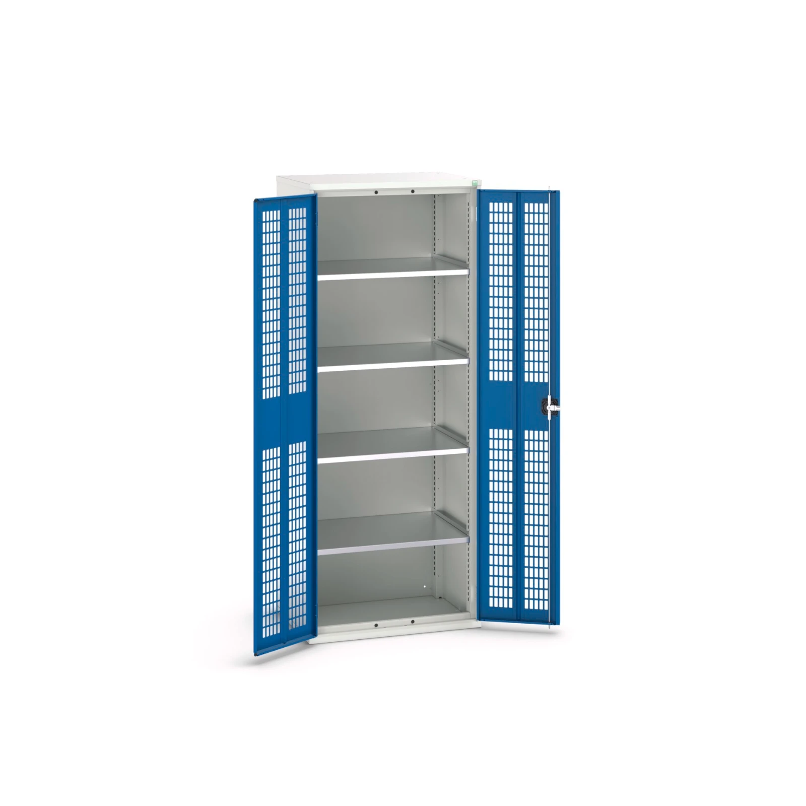bott Verso kast gevleugelde deuren 800x350x2000mm 4 legborden RAL 5010