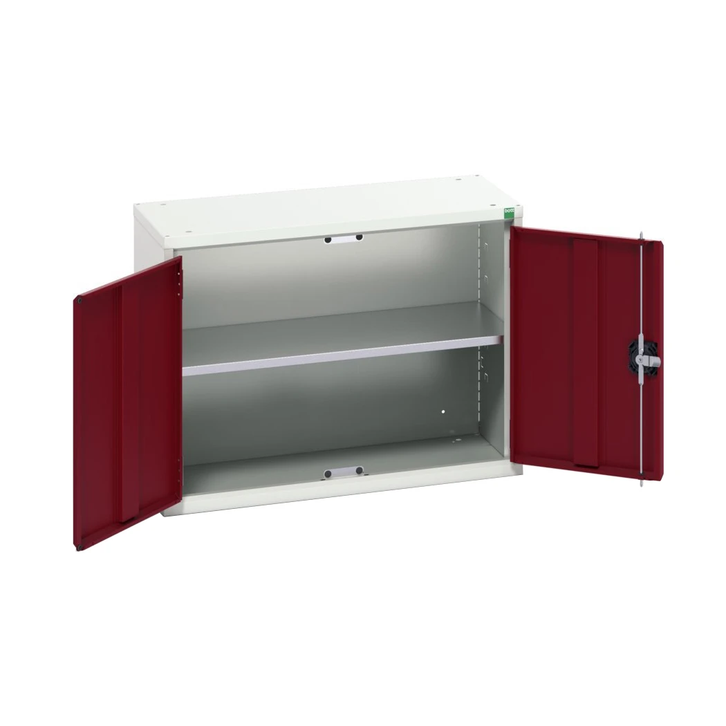 bott Verso eco wandkast 800x350x600mm 1 legbord 2 deuren RAL 3004
