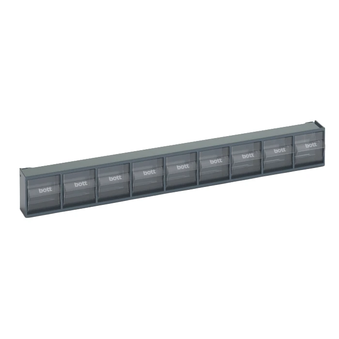 bott Perfo kantelbakken transparant  RAL 7016 (9 stuks)
