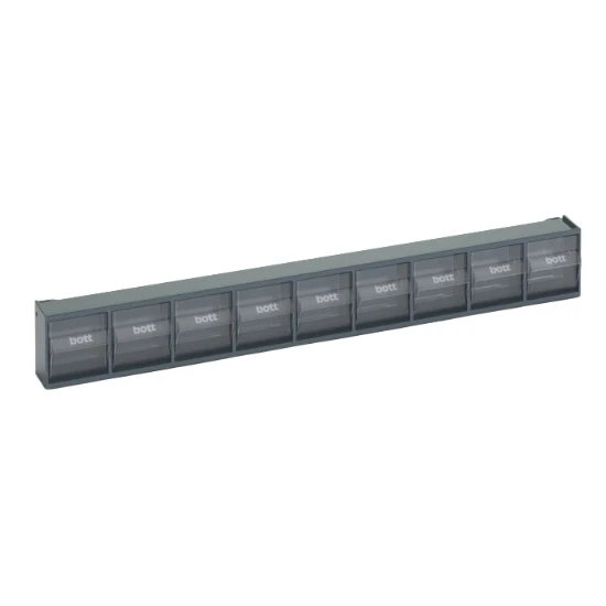 bott Perfo kantelbakken transparant  RAL 7016 (9 stuks)