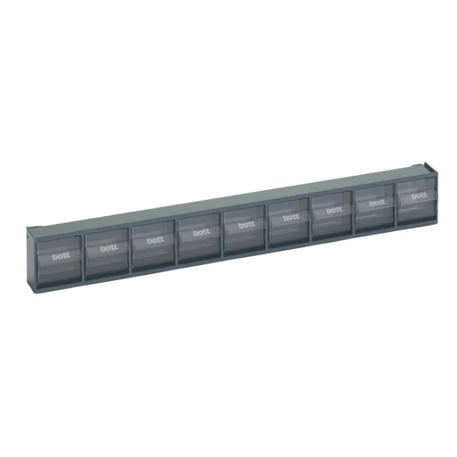 bott Perfo kantelbakken transparant  RAL 7016 (9 stuks)