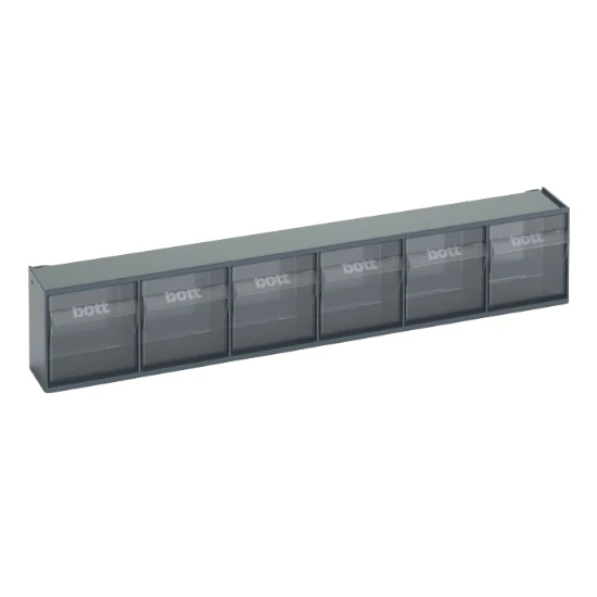 bott Perfo kantelbakken transparant  RAL 7016 (6 stuks)
