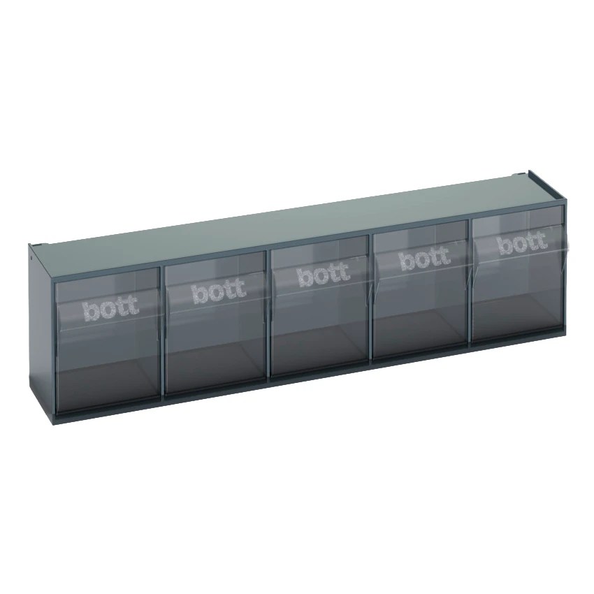 bott Perfo kantelbakken transparant  RAL 7016 (5 stuks)