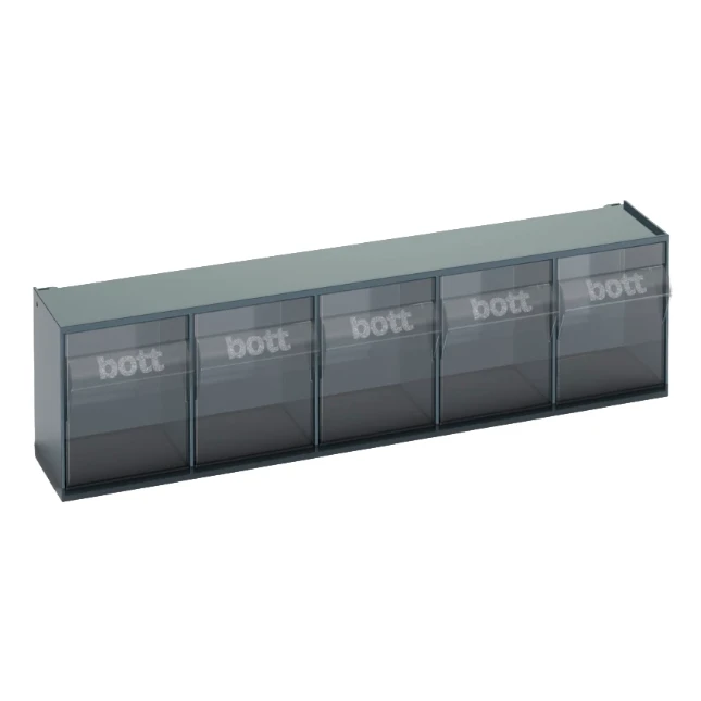 bott Perfo kantelbakken transparant  RAL 7016 (5 stuks)