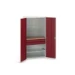 bott Verso systeemkast 1050x550x2000mm 1 legbord 2 lades 1 Perfo achterwand  RAL 3004