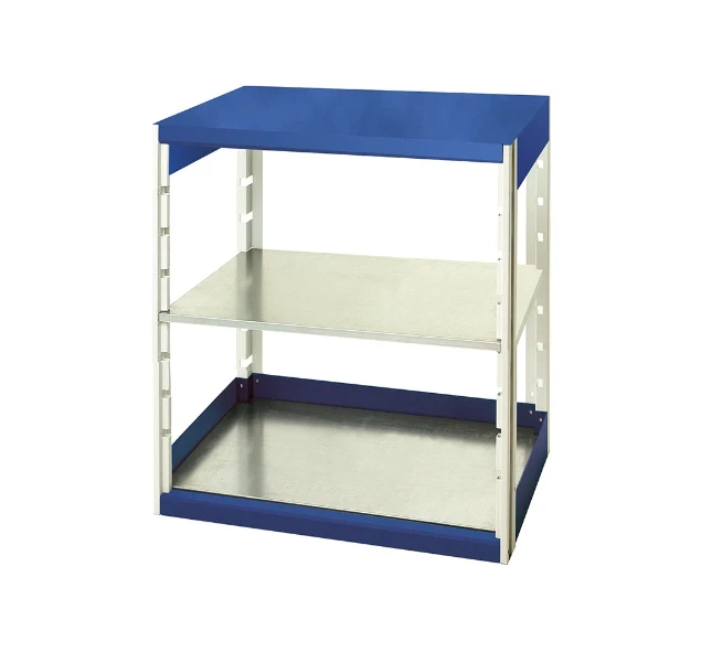 bott cubio étagère 800x650x1000mm 2 étagères ral 5010