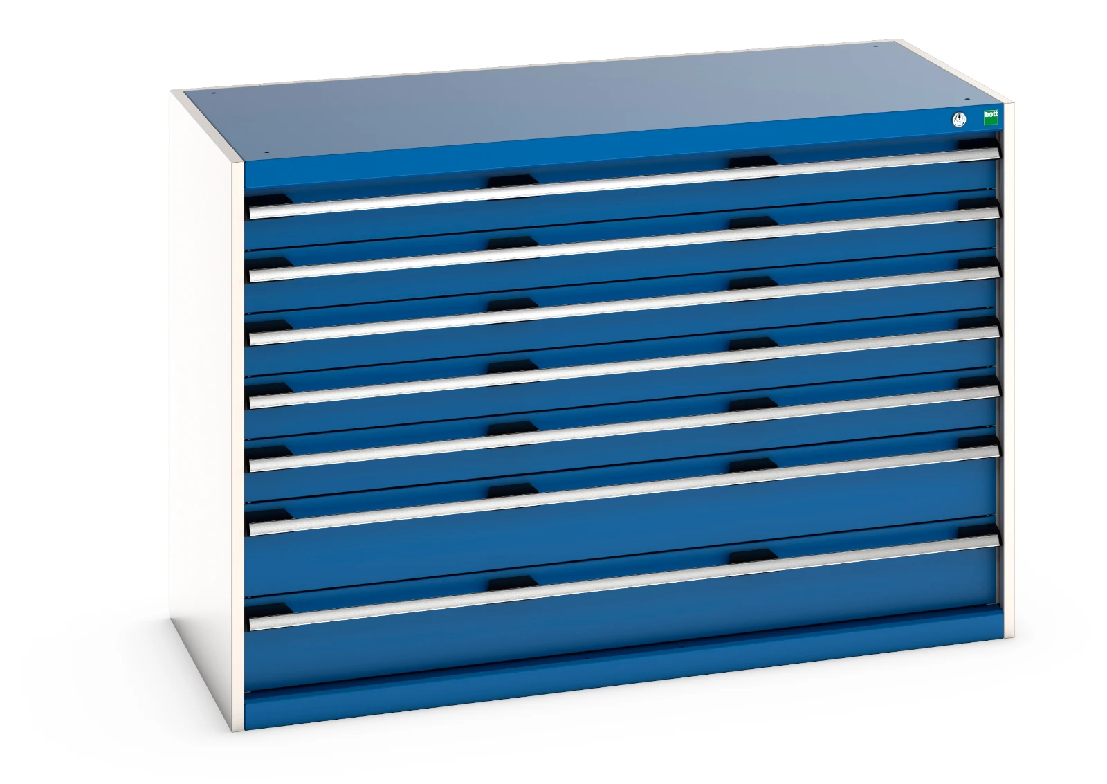 bott Cubio schuifladenkast 7 laden hoogte 900 mm 200kg RAL 5010