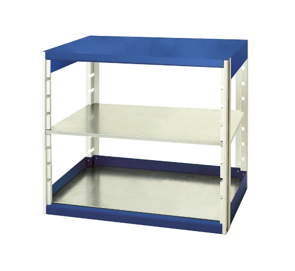 bott cubio étagère 1050x525x1000mm 2 étagères ral 5010