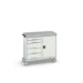 bott Verso mobiele kast 1050x600x980mm 5 laden 1 deur lino top RAL 7035