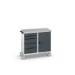 bott Verso mobiele kast 1050x600x980mm 5 laden 1 deur lino top RAL 7016