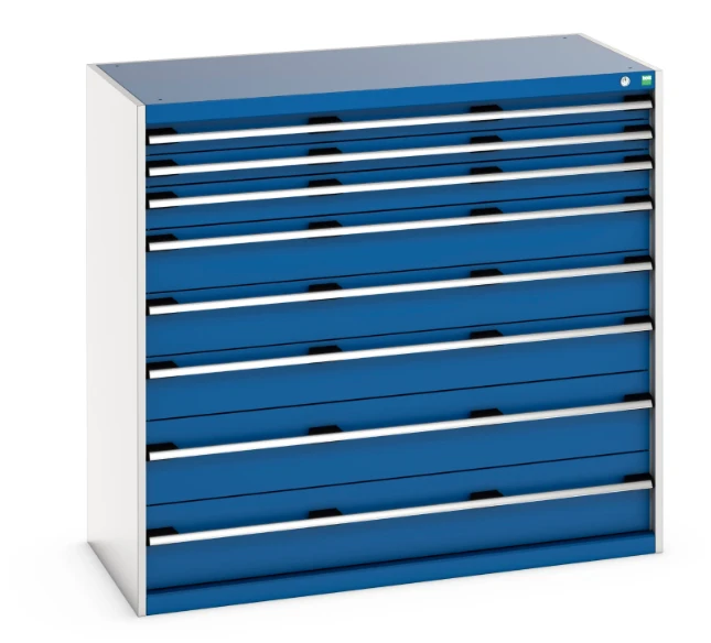 bott Cubio schuifladenkast 8 laden hoogte 1200 mm 200kg RAL 5010