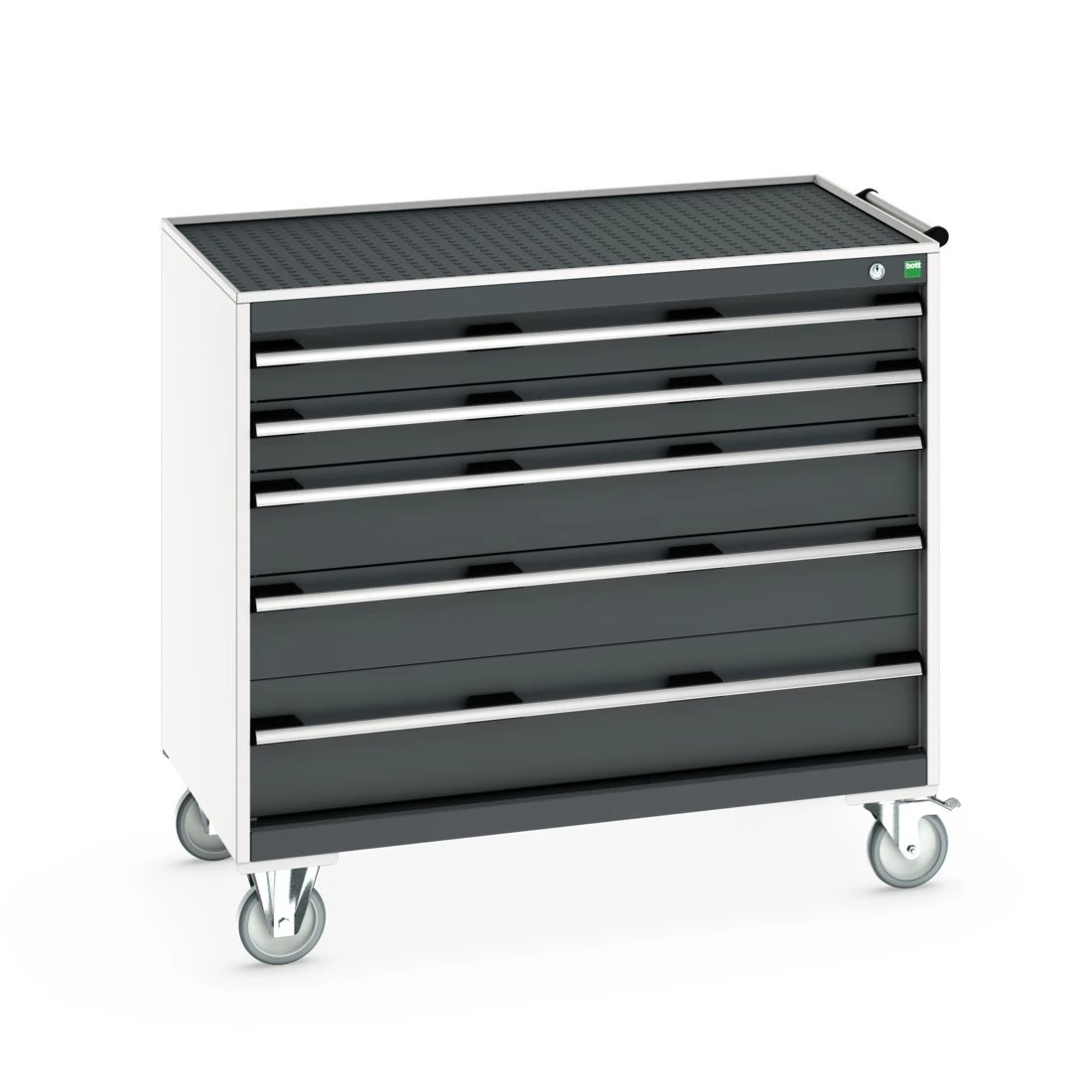 bott Cubio gereedschapswagen  5 laden breedte 1050 mm RAL 7016