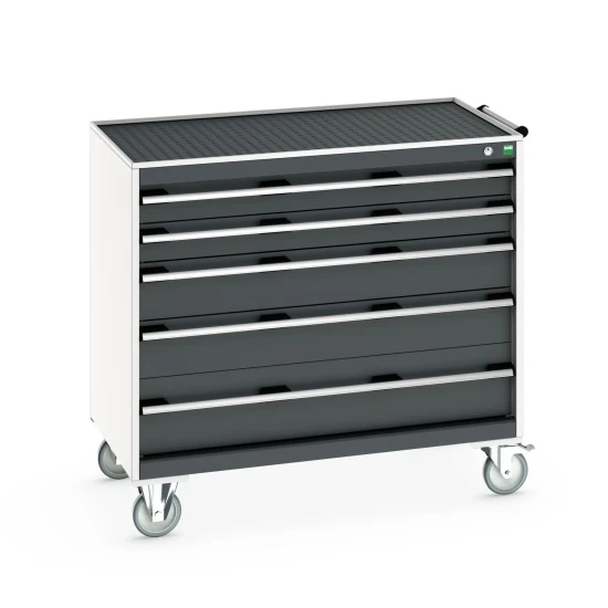 bott Cubio gereedschapswagen  5 laden breedte 1050 mm RAL 7016