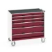 bott Cubio gereedschapswagen  5 laden breedte 1050 mm RAL 3004