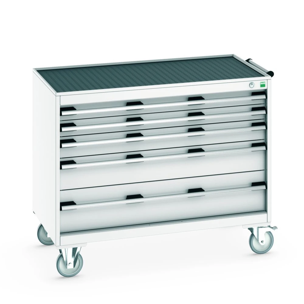 bott Cubio gereedschapswagen  5 laden hoogte 885 mm RAL 7035