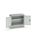 bott Verso mobiele kast 1050x550x965mm 2 laden 2 deuren top tray RAL 7035
