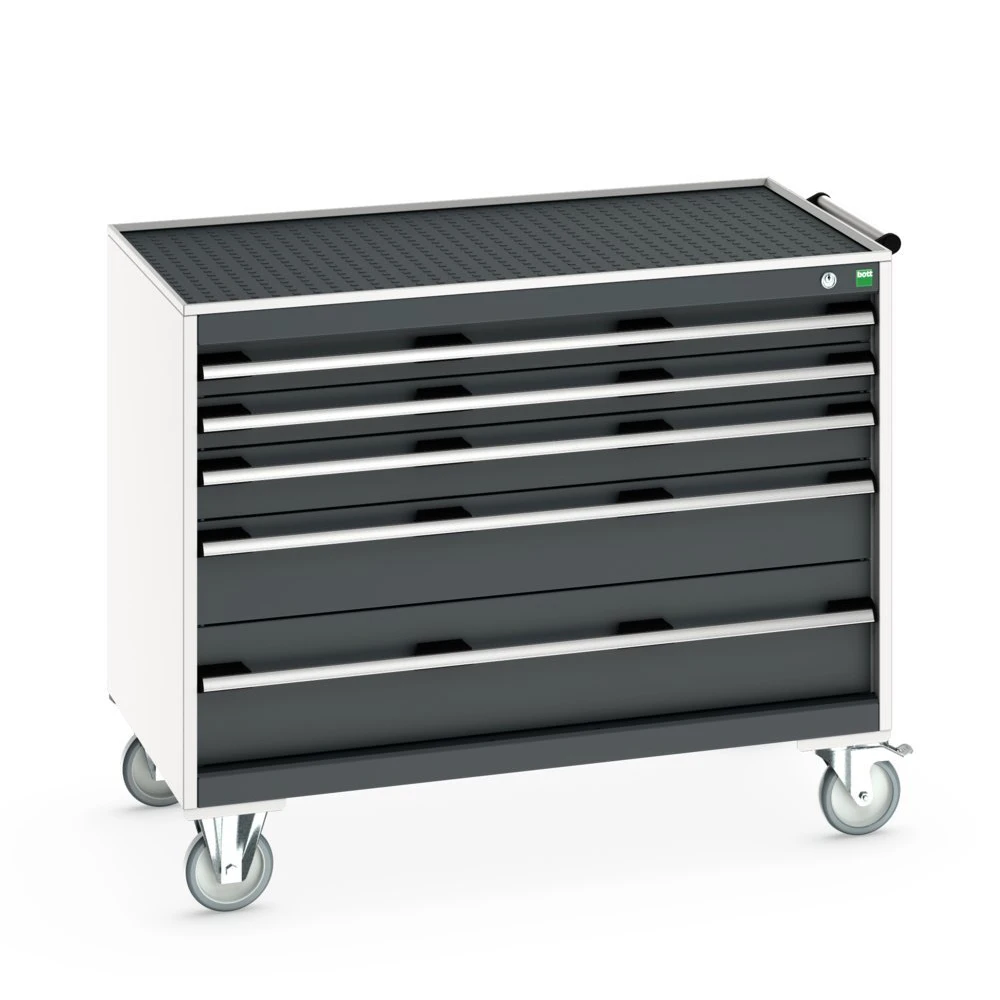 bott Cubio gereedschapswagen  5 laden hoogte 885 mm RAL 7016