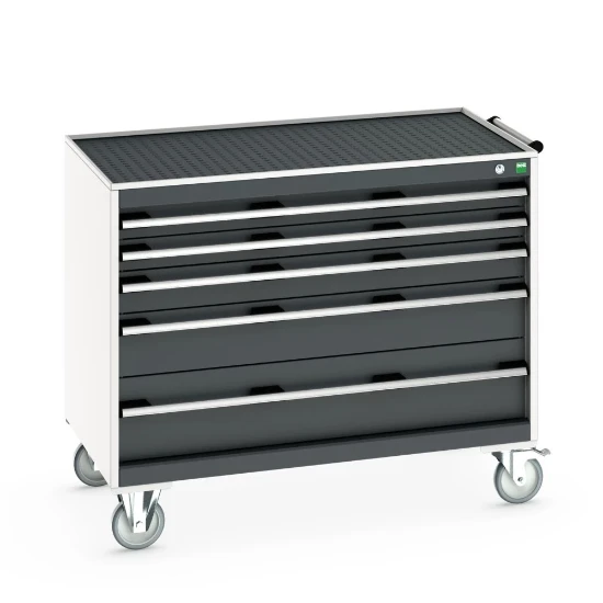 bott Cubio gereedschapswagen  5 laden hoogte 885 mm RAL 7016