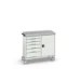 bott Verso mobiele kast 1050x550x965mm 6 laden 1 deur top tray RAL 7035