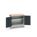 bott Verso mobiele kast 1050x600x980mm 1 legbord 2 deuren MPX top RAL 7016