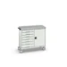 bott Verso mobiele kast 1050x550x965mm 7 laden 1 deur lino top RAL 7035