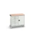 bott Verso mobiele kast 1050x600x980mm 7 laden 1 deur MPX top RAL 7035