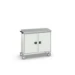 bott Verso mobiele kast 1050x600x980mm 2 legborden 2 deuren lino top RAL 7035