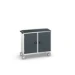 bott Verso mobiele kast 1050x550x965mm 2 legborden 2 deuren top tray RAL 7016