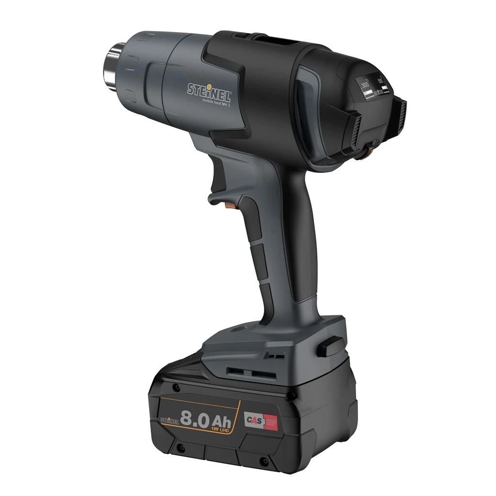 Steinel Accu Heteluchtpistool MobileHeat 3 - met 8.0Ah accu en lader - in koffer