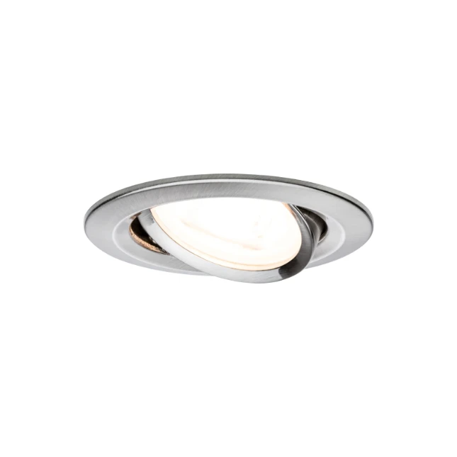 Paulmann LED-inbouwspot Nova 6,5W GU10 staal O84mm - 3-spots