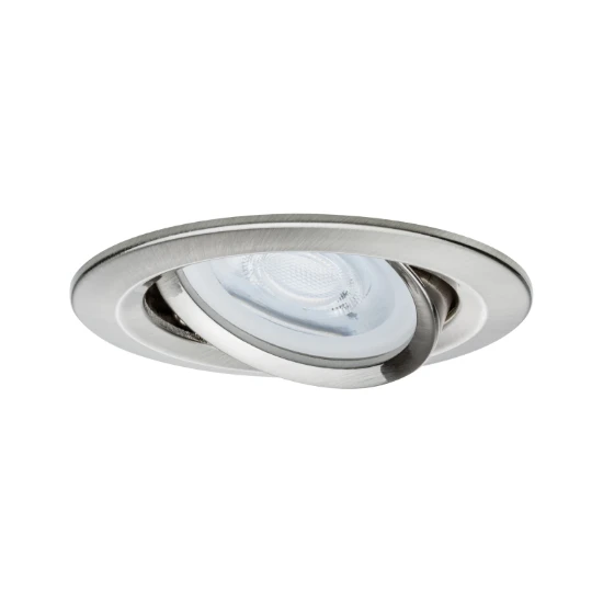 Paulmann LED-inbouwspot Nova 6,5W GU10 staal O84mm - 3-spots