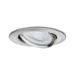 Paulmann LED-inbouwspot Nova 6,5W GU10 staal O84mm - 3-spots