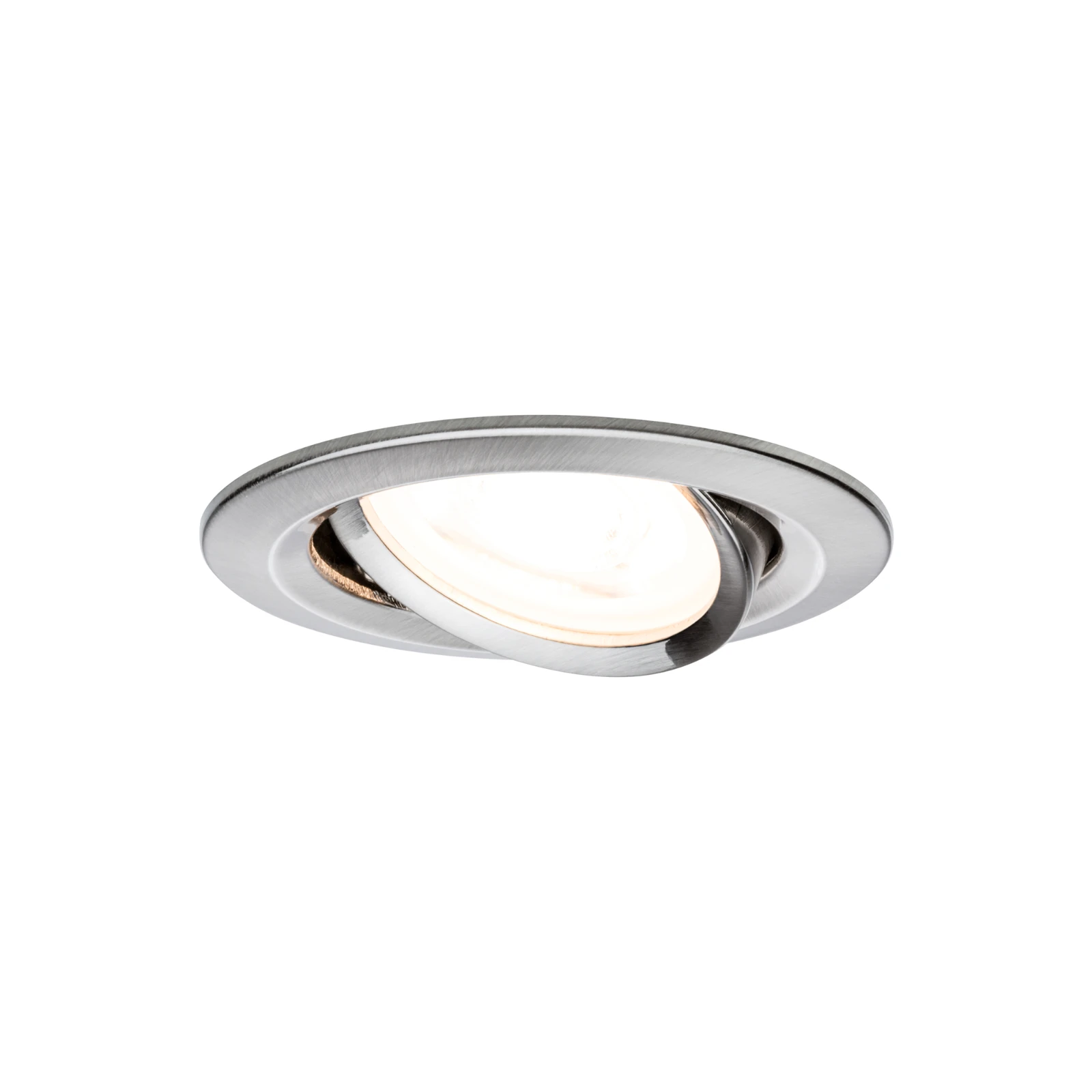 Paulmann LED-inbouwspot Nova 6,5W GU10 staal O84mm - 3-spots