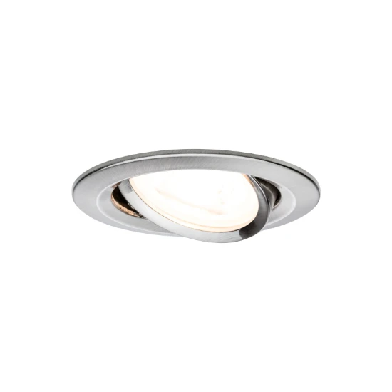 Paulmann LED-inbouwspot Nova 6,5W GU10 staal O84mm - 3-spots