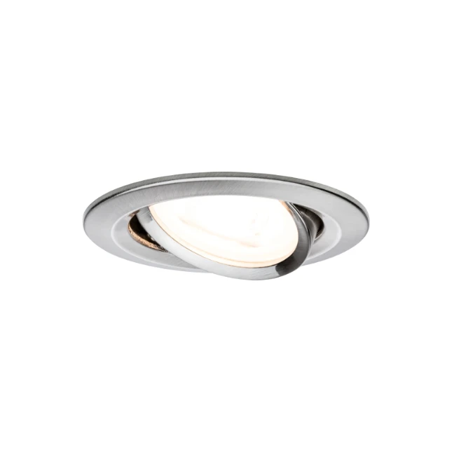 Paulmann LED-inbouwspot Nova 6,5W GU10 staal O84mm - 3-spots